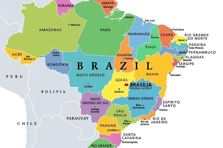 Brazil map